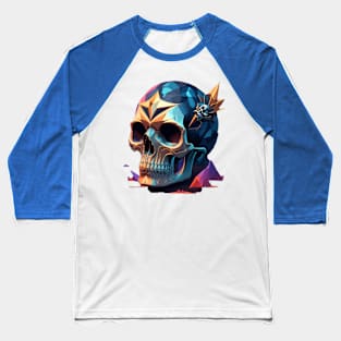 multi color skeleton Baseball T-Shirt